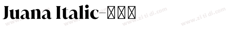 Juana Italic字体转换